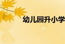 幼儿园升小学应该做哪些准备？