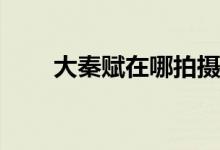 大秦赋在哪拍摄(大秦赋主要拍摄地)
