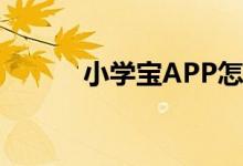 小学宝APP怎么关闭音效开关？