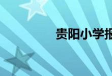 贵阳小学报名网上怎么报