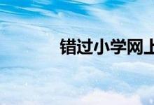 错过小学网上报名时间怎么办