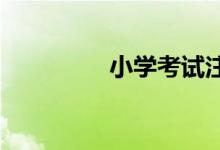小学考试注意事项有哪些