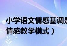 小学语文情感基调是什么意思（小学语文教学情感教学模式）