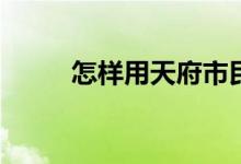 怎样用天府市民云查询小学划片？
