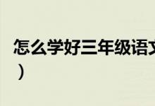 怎么学好三年级语文课（怎么学好三年级语文）