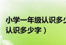 小学一年级认识多少字最好（小学一年级需要认识多少字）