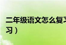 二年级语文怎么复习提分（二年级语文怎么复习）