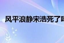 风平浪静宋浩死了吗(风平浪静宋浩死没有)