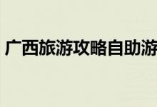 广西旅游攻略自助游（广西旅游攻略自助游）