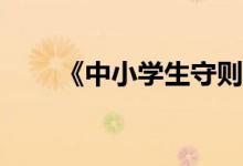 《中小学生守则》如何在小学实施？