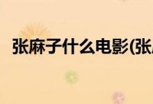 张麻子什么电影(张麻子是哪部电影的角色)