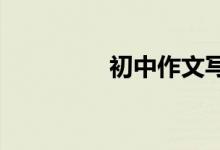 初中作文写作方法与技巧