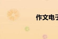 作文电子版怎么弄？