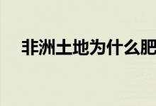 非洲土地为什么肥沃（非洲土地肥沃吗）