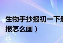 生物手抄报初一下册简单漂亮（初一生物手抄报怎么画）