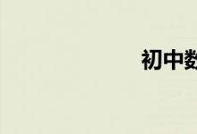 初中数学的学习