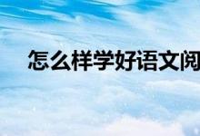 怎么样学好语文阅读（怎么样学好语文）