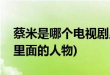 蔡米是哪个电视剧里面的(蔡米是哪个电视剧里面的人物)