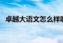卓越大语文怎么样啊（卓越大语文怎么样）