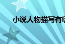 小说人物描写有哪些（小说人物描写）