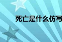 死亡是什么仿写句子（死亡是什么）