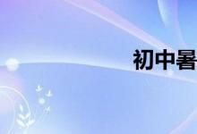初中暑假怎么过？