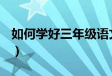 如何学好三年级语文（如何有效的学好语文？）