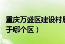 重庆万盛区建设村属于哪个镇（重庆万盛区属于哪个区）