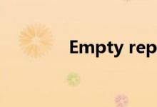 Empty reply from server