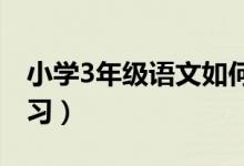 小学3年级语文如何补习（小学生语文怎么补习）
