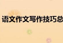 语文作文写作技巧总结（语文作文写作技巧）