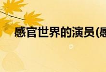 感官世界的演员(感官世界的演员有哪些)