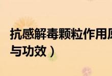 抗感解毒颗粒作用原理(抗感解毒颗粒的作用与功效)
