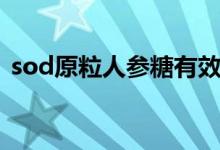 sod原粒人参糖有效果么（sod人参糖价格）