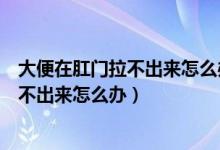 大便在肛门拉不出来怎么办开塞露都不管用（大便在肛门拉不出来怎么办）