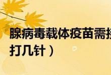 腺病毒载体疫苗需接种几针（腺病毒载体疫苗打几针）