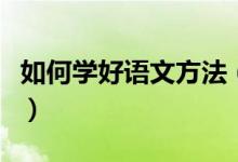 如何学好语文方法（学习语文的好方法有哪些）