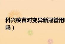 科兴疫苗对变异新冠管用吗（科兴新冠疫苗对变异病毒有效吗）