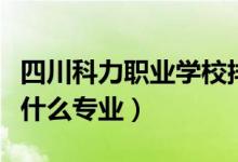 四川科力职业学校排名（四川科力职业学校有什么专业）