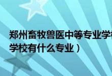 郑州畜牧兽医中等专业学校张松才（郑州畜牧兽医中等专业学校有什么专业）