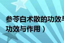 参苓白术散的功效与作用儿童（参苓白术散的功效与作用）