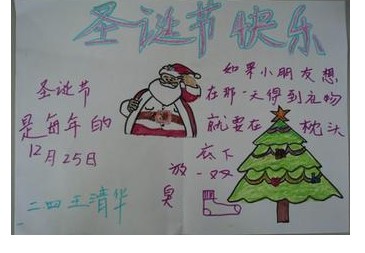 圣诞节手抄报图片