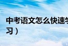 中考语文怎么快速学习（中考语文应该如何学习）