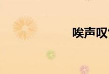 唉声叹气双语例句