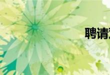 聘请双语例句