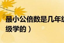 最小公倍数是几年级学的（最小公倍数是几年级学的）