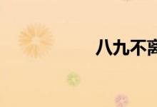 八九不离十双语例句