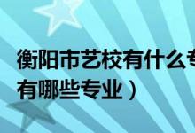 衡阳市艺校有什么专业（衡阳市杂技艺术学校有哪些专业）