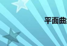 平面曲线双语例句
