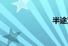 半途双语例句